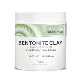 Calcium Bentonite Clay Food Grade Powder 1 Lb  Pharmaceutical | Natural Heavy Metal Detox & Pore Cleansing | Indian Healing | DIY Hair & Facial Mask | Toothpaste, Deo, Bath & Foot Soak