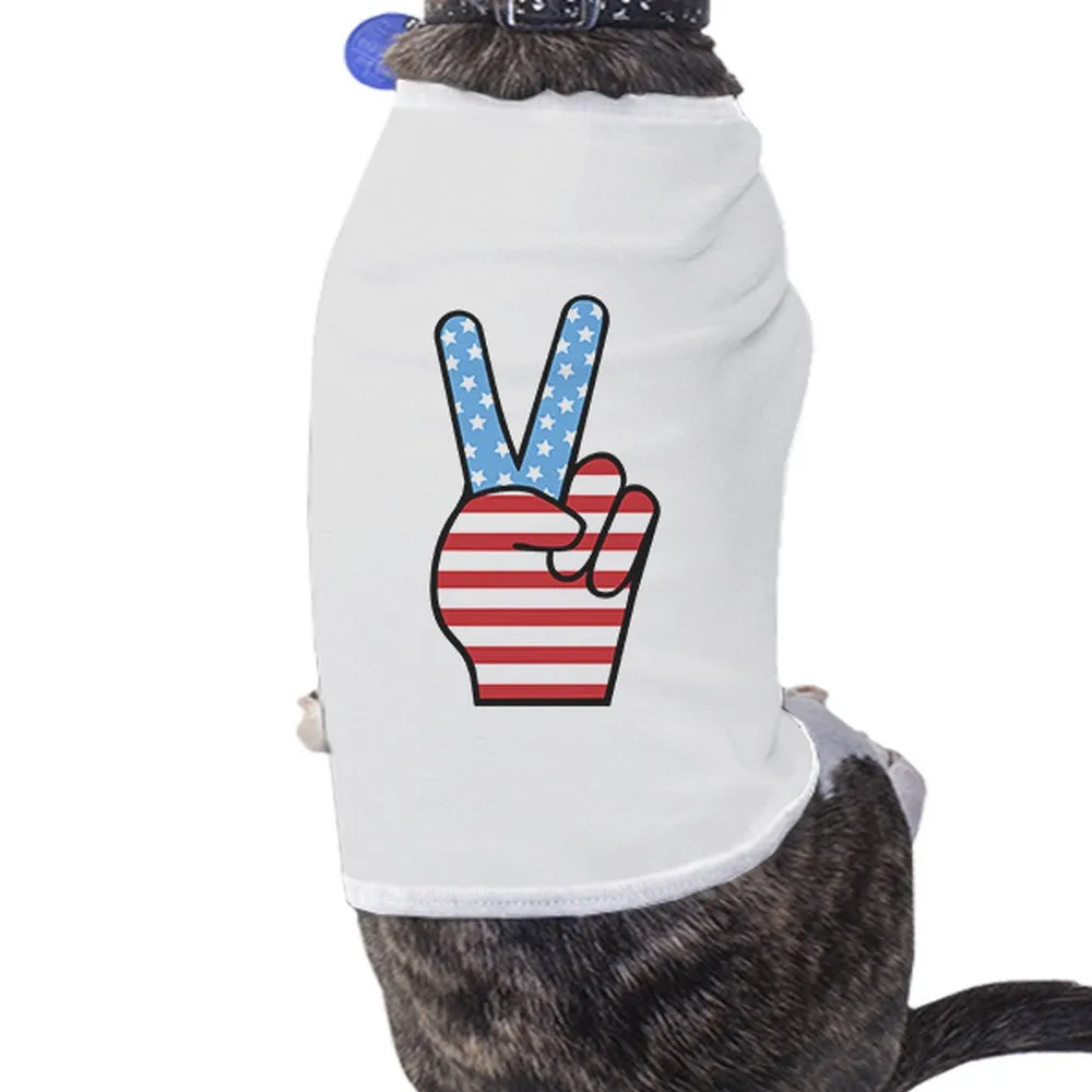 Cute American Flag Pet T Shirt Unique Patriotic Gifts For Veterans