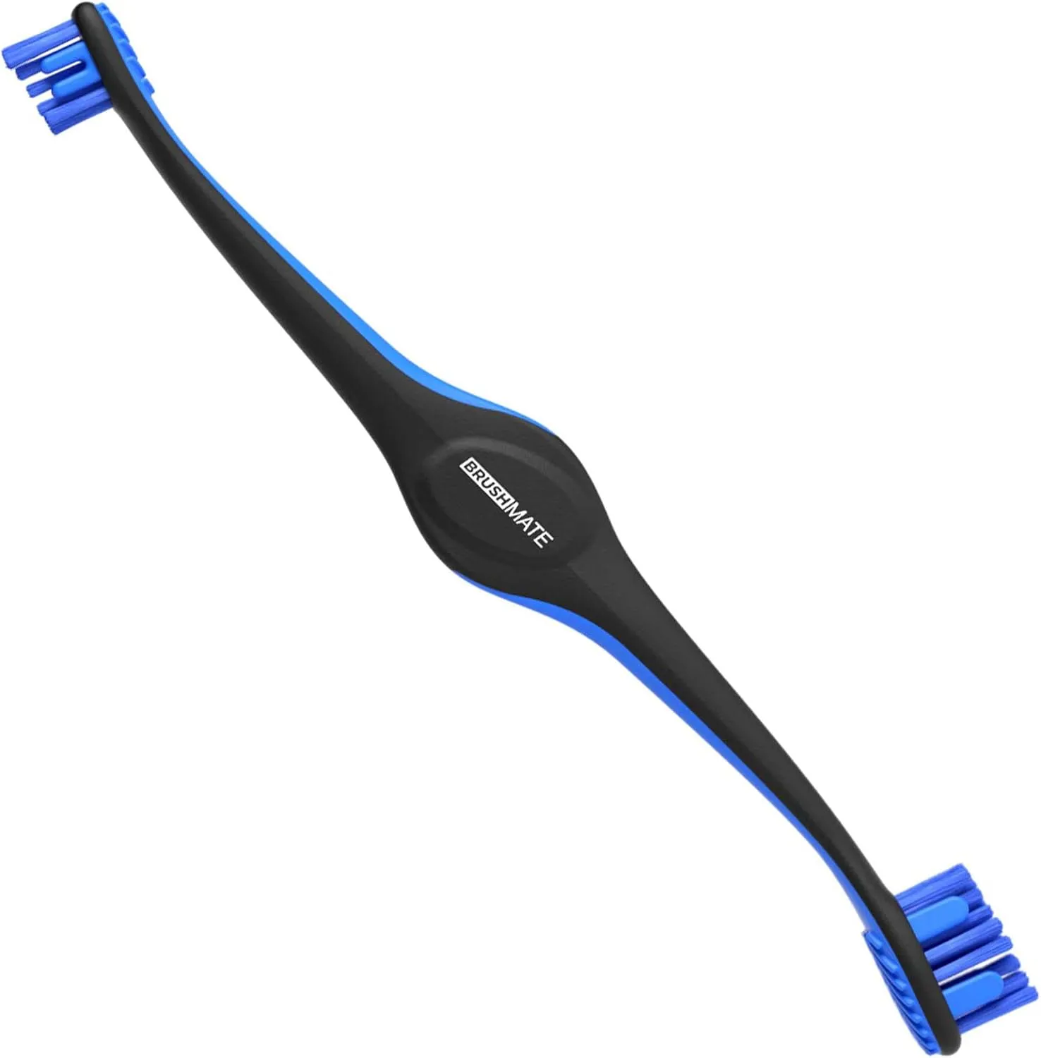 Doggy Breath to Doggy Fresh Dog Dental Care Kit Includes Enzymatic Toothpaste, Dual Brush Head Toothbrush with Angled Bristles and Blue Bite Block to Gently Keep Pets Jaw Open (Blue, Medium)