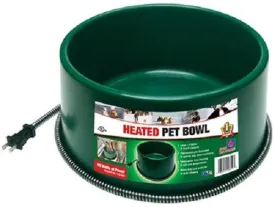Farm Innovators P-60 1-1/2 Gallon 60W Green Heated Pet Water Bowl - Quantity of 2