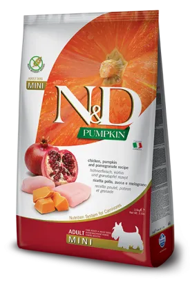 Farmina N&D Pumpkin Formula Chicken, Pumpkin & Pomegranate Mini Adult Dog Food