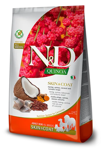 Farmina N&D Quinoa Skin & Coat Herring Dry Dog Food