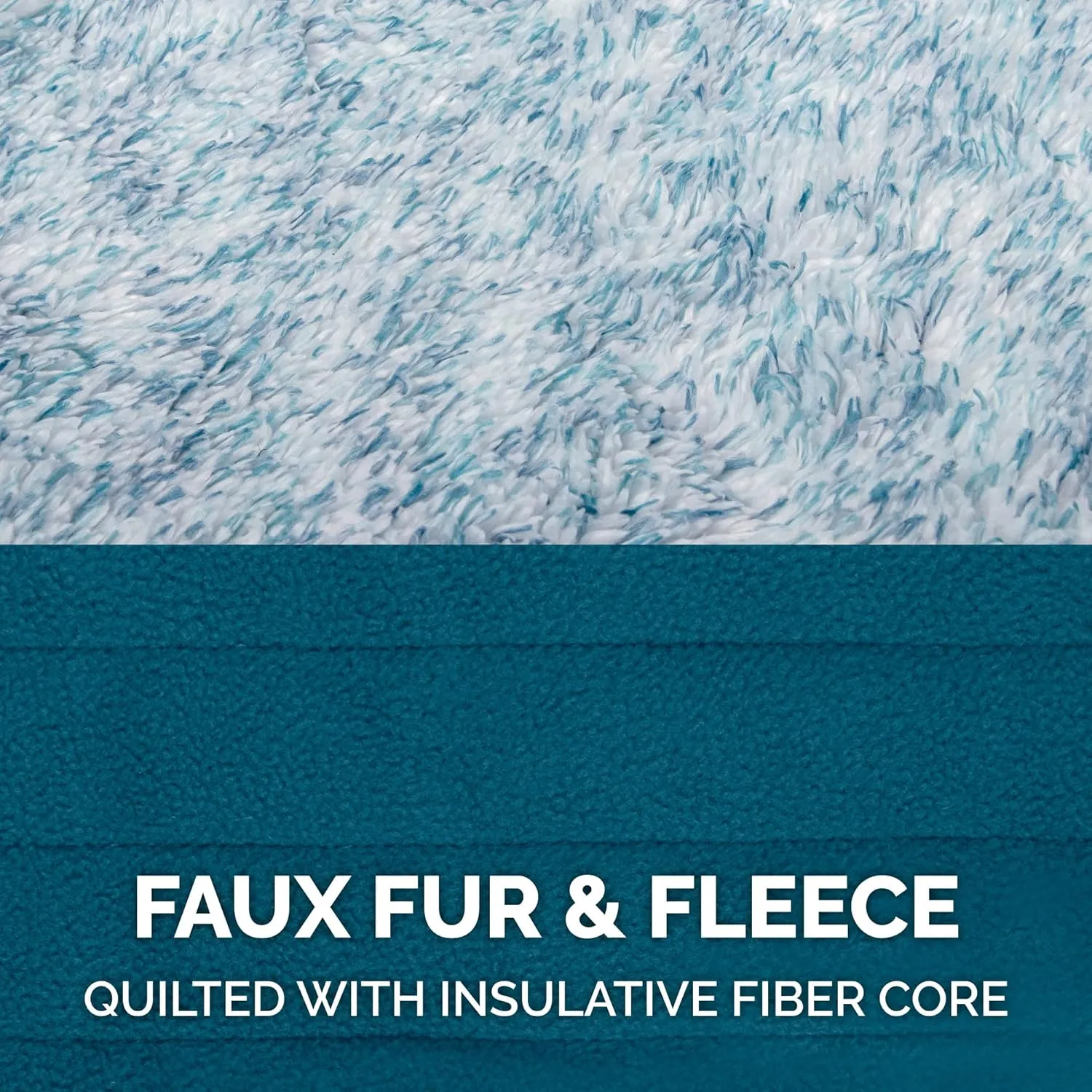 Furhaven Reversible XS Dog Coat, Washable & Insulating w/ Leash Access - Two-Tone Faux Fur & Quilted Fleece Flex-Fit Jacket - Marine Blue, Extra Small