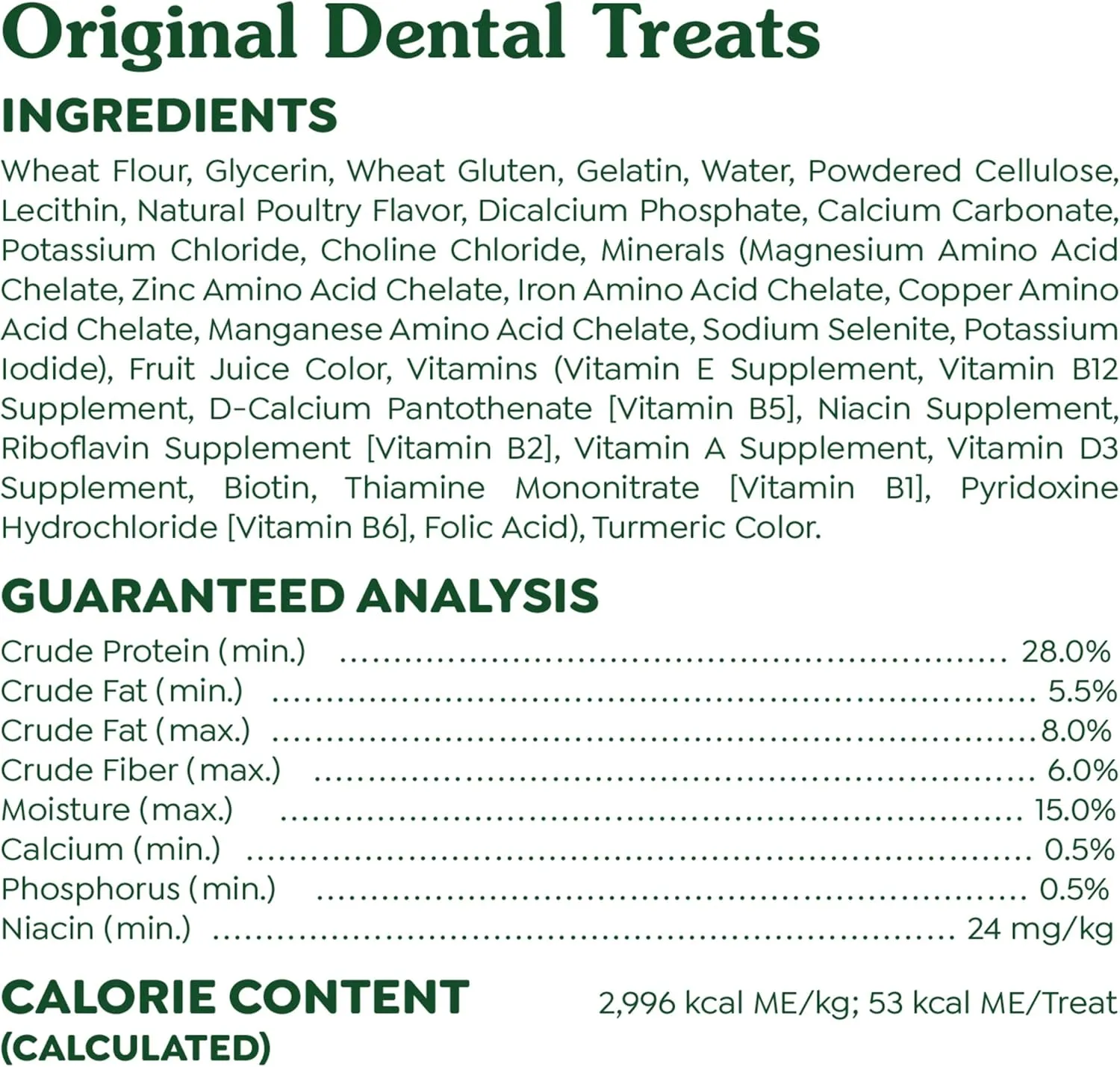 Greenies Original Petite Natural Dental Care Dog Treats, 36 oz. Pack (60 Treats)