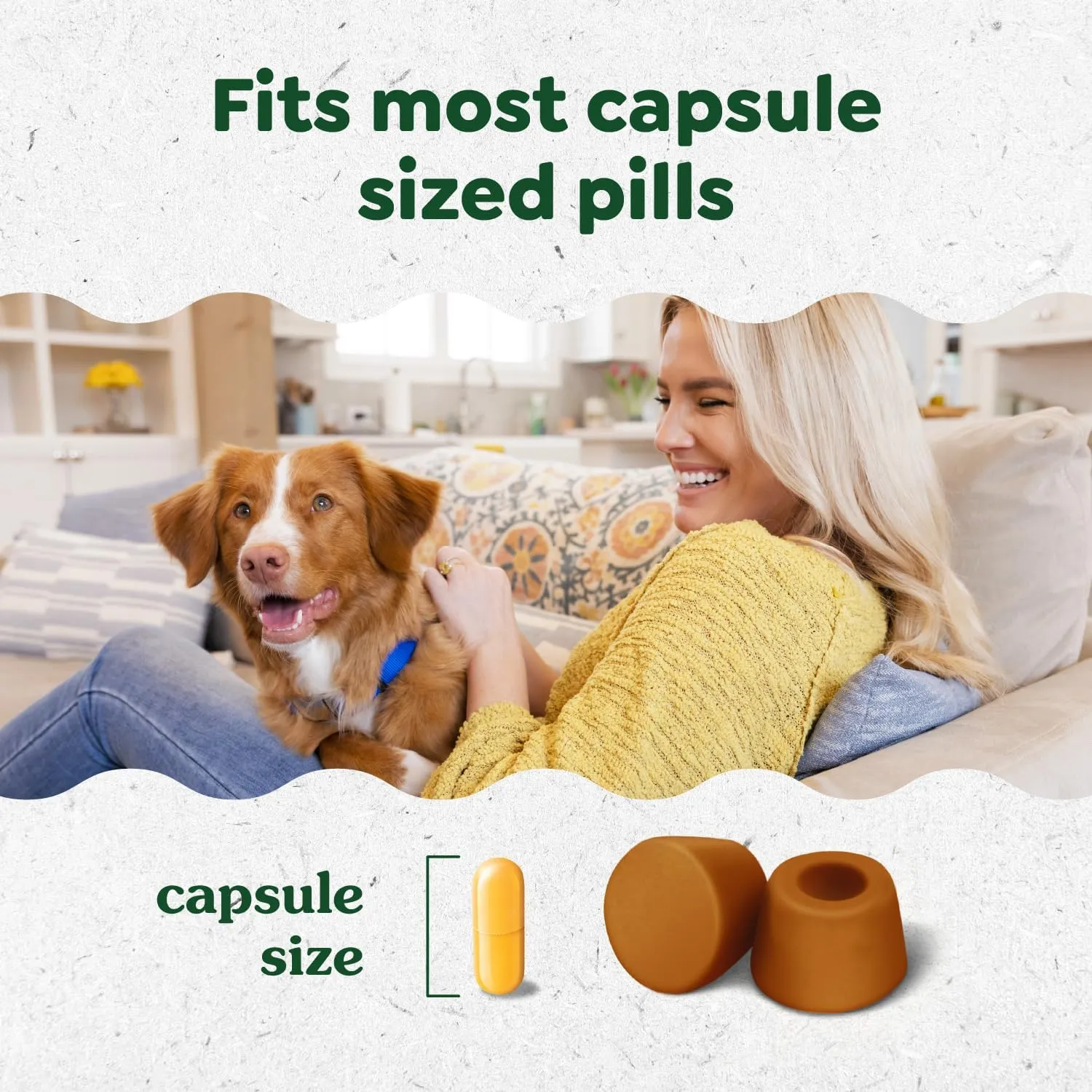 Greenies Pill Pockets Large Size Soft Dog Treats for Capsules, Chicken Flavor, Made with Natural Ingredients Plus Minerals & Trace Nutrients, 15.8 oz. (60 Count, Pack of 1)