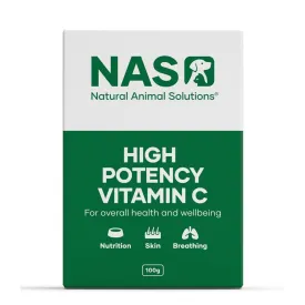 Natural Animal Solutions High Potency Vitamin C Supplement for Dogs and Cats 100g