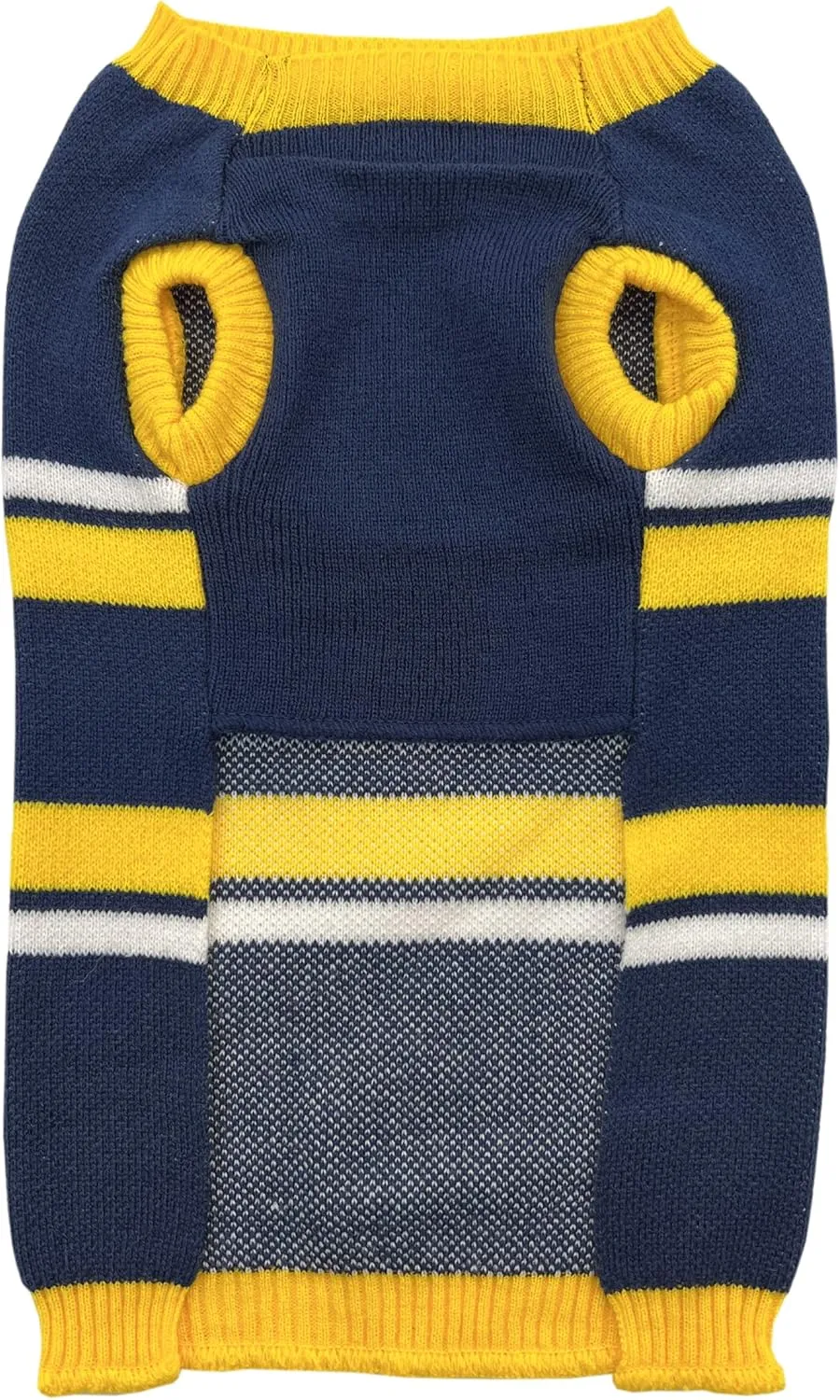 NCAA Michigan Wolverines Dog Sweater, Size Extra Small. Warm and Cozy Knit Pet Sweater with NCAA Team Logo, Best Puppy Sweater for Large and Small Dogs