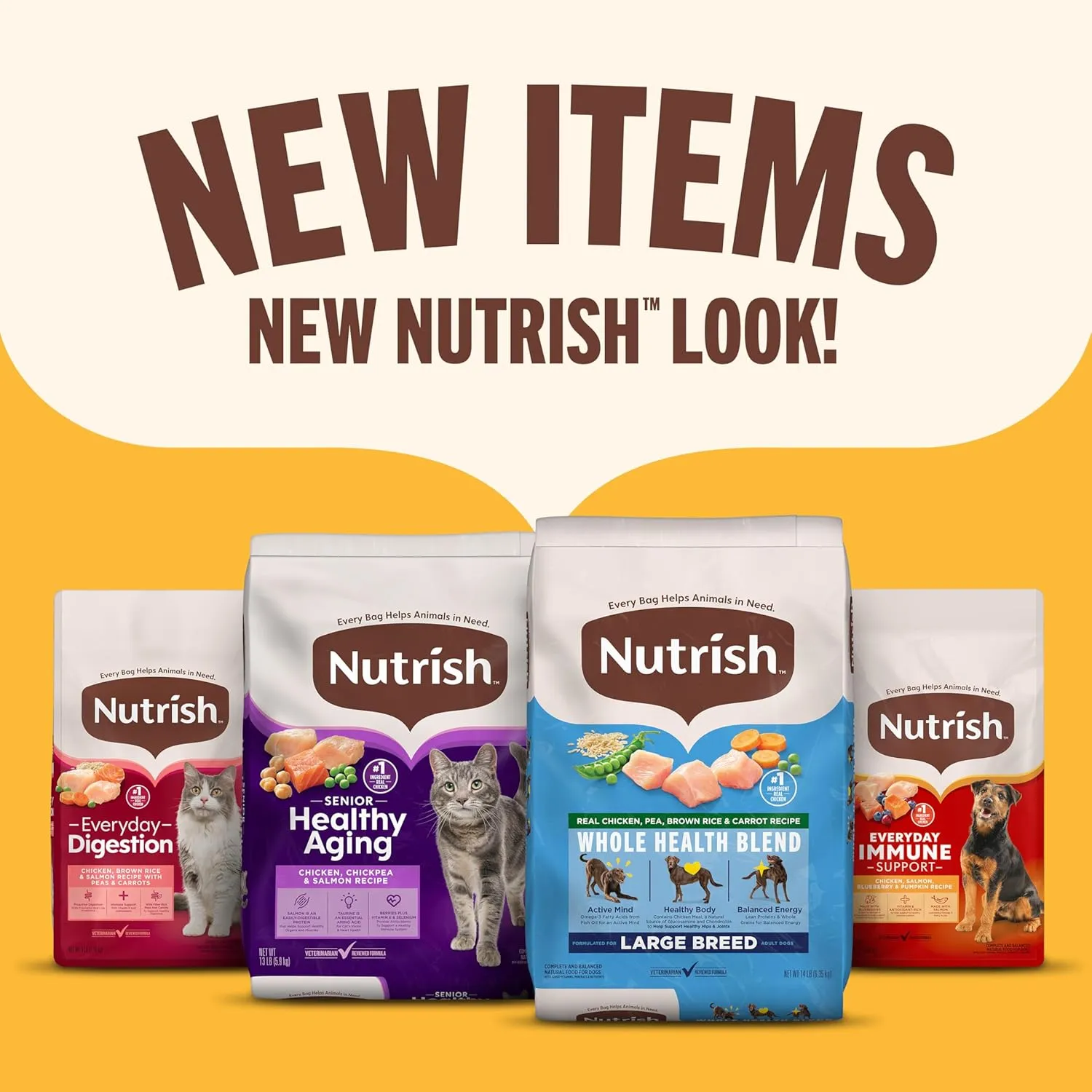 Nutrish Real Chicken & Veggies Recipe Whole Health Blend Dry Dog Food, 40 lb. Bag, Packaging May Vary (Rachael Ray)