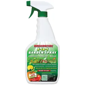 Organic Laboratories, 100-004 Organocide 3-in-1 RTU Garden Spray, 24-Ounce