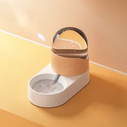 PAWS ASIA Wholesale New Luxury Automatic Plastic Food And Water Self Filling Double Dog Bowl Cat Set