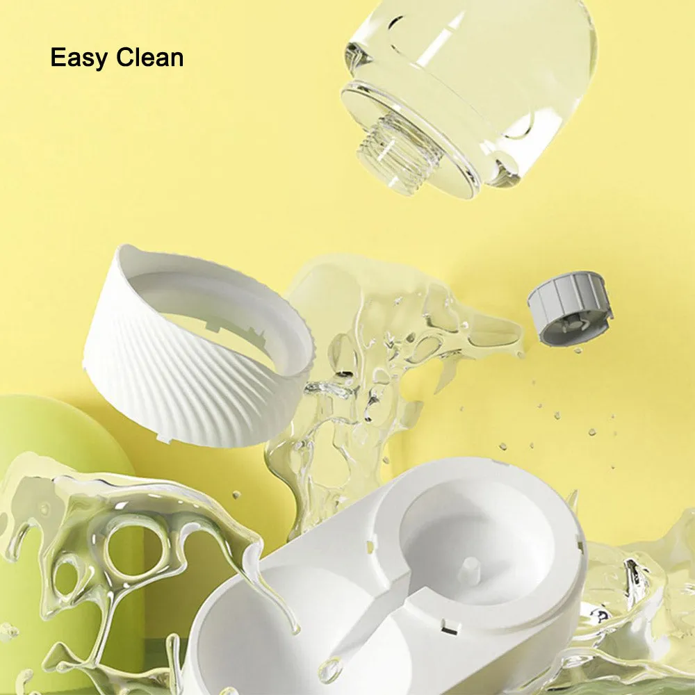 PAWS ASIA Wholesale New Luxury Automatic Plastic Food And Water Self Filling Double Dog Bowl Cat Set