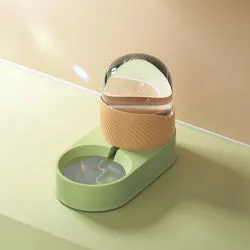 PAWS ASIA Wholesale New Luxury Automatic Plastic Food And Water Self Filling Double Dog Bowl Cat Set