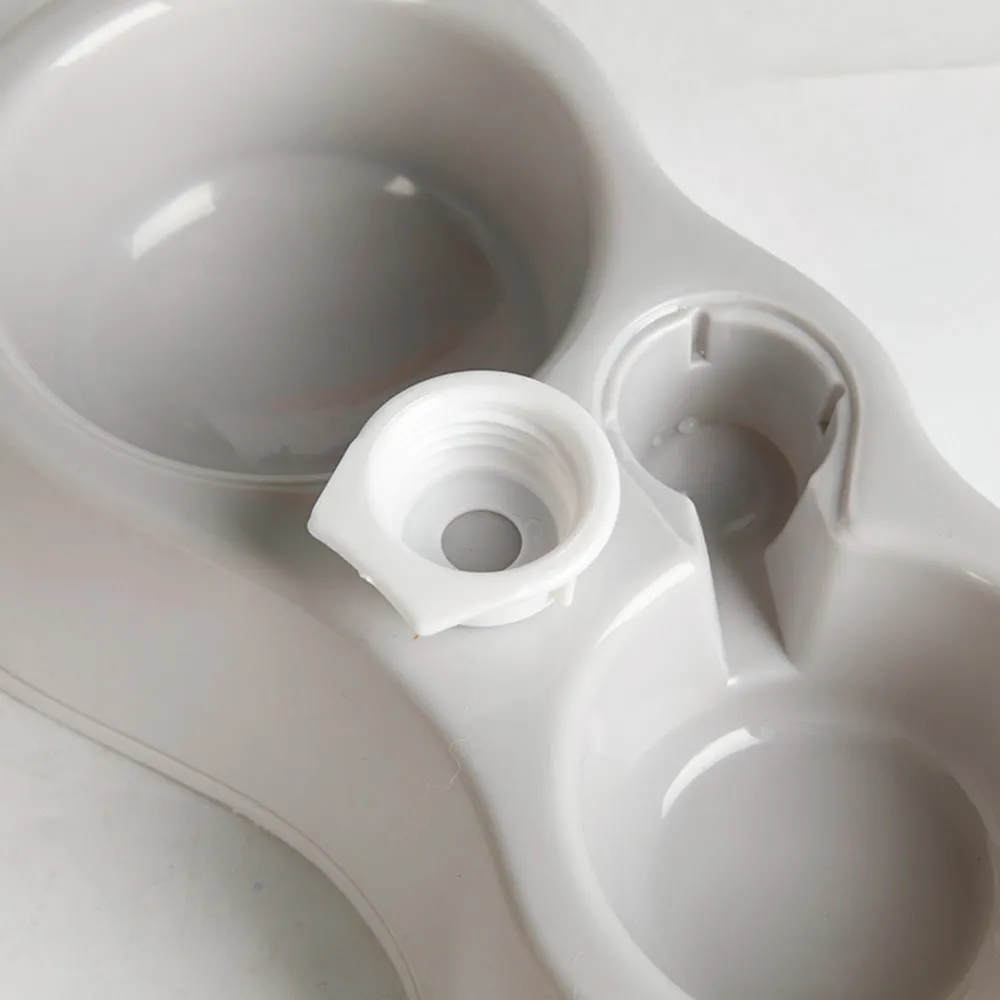 PAWS ASIA Wholesale Plastic 2 In 1 Water Bottle Double Dog Bowl Cat Eating Drinking
