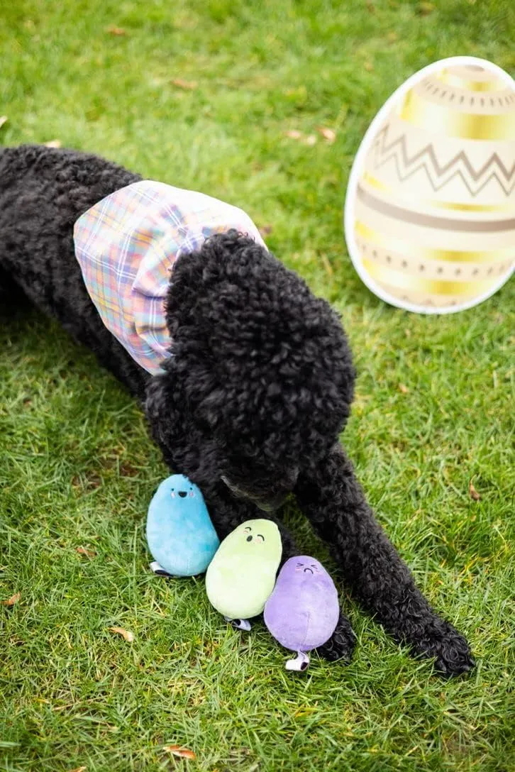 Pearhead Pet Pastel Plaid Bandana, Easter Pet Bandana, Spring Pet Gifts,Slide-On Dog Bandana, Pet Apparel, Pet Accessory, Pet Owner Gift Ideas, Medium/Large, M/L