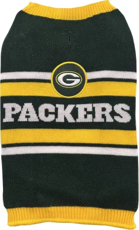 Pets First NFL Green Bay Packers Dog Sweater, Size Extra Small. Warm and Cozy Knit Pet Sweater with NFL Team Logo, Best Puppy Sweater for Large and Small Dogs, Team Color (GBP-4179-XS)