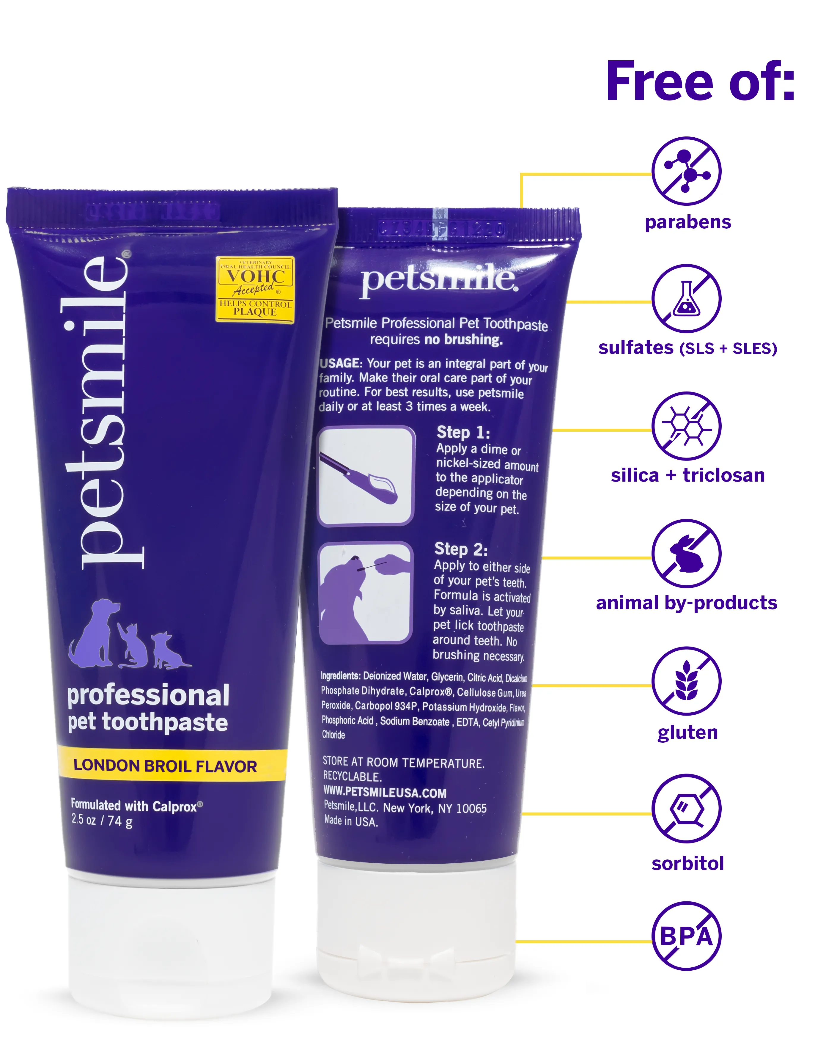 Professional Pet Toothpaste - London Broil Flavor - Small