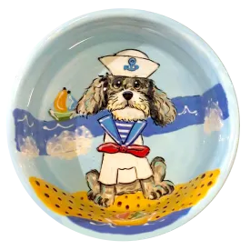 Sailor Toy Poodle Ceramic Bowl